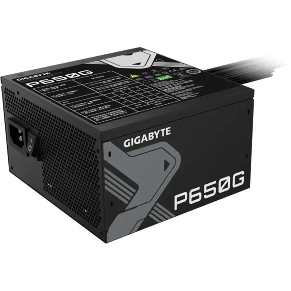 Gigabyte P650G 650W 80 Plus Gold Certified Power Supply | Main Japanese Capacitors | GP-P650G | Non-Modular