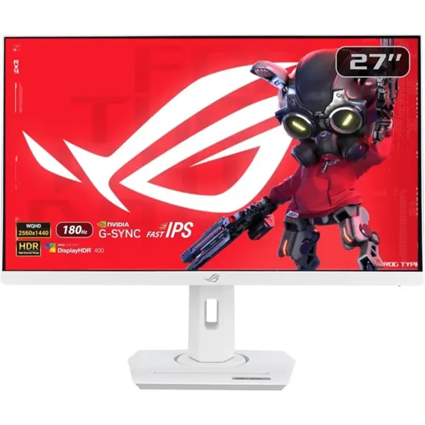 ASUS ROG Strix XG27ACS-W USB Type-C Gaming Monitor 27" 2560x1440, 180Hz, 1ms (GTG), Fast IPS, Extreme Low Motion Blur Sync, USB Type-C, G-Sync compatible, DisplayWidget Center, VESA DisplayHDR 400