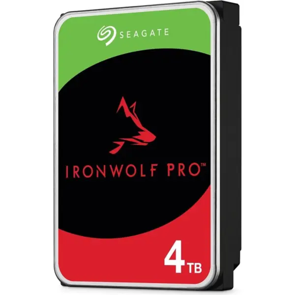 Seagate IronWolf Pro 4TB NAS Hard Drive 7200 RPM 256MB Cache CMR SATA 6.0Gb/s 3.5" Internal HDD ST4000NE001