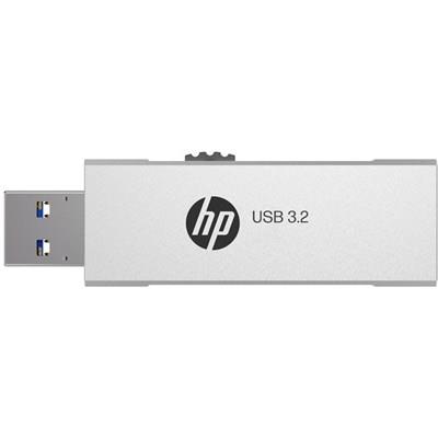 HP 818w 64GB USB 3.2 Flash Drive Silver Metal