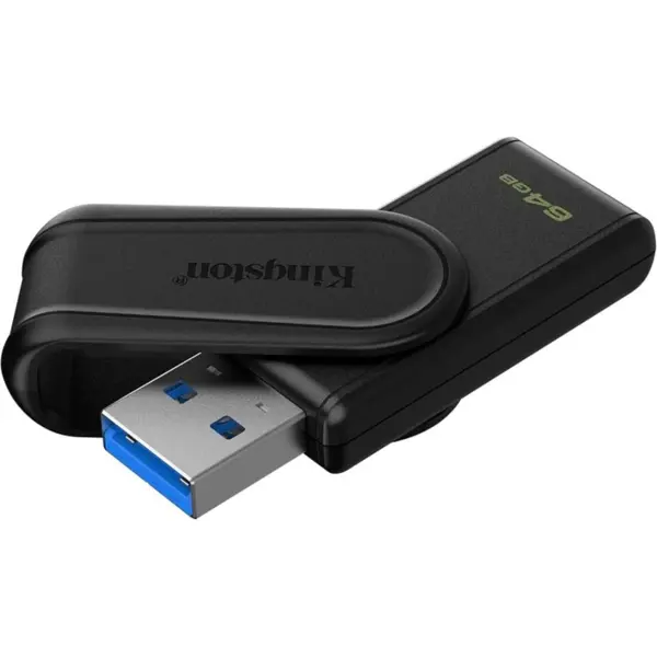 Kingston DataTraveler Exodia S USB Flash Drive DTXS/64GB, 64GB, USB 3.2 Gen 1, Swivel Cap