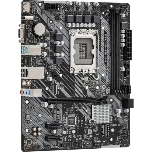 ASRock H610M-HDV/M.2 DDR4 Intel H610 Series CPU (LGA1700) Compatible H610 MicroATX Motherboard