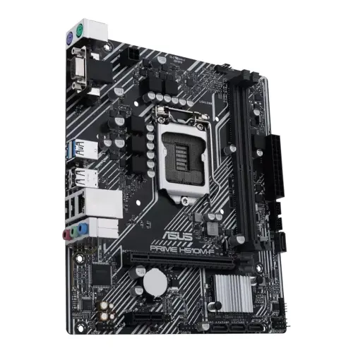 ASUS Prime H510M-F Intel H510 (LGA 1200) microATX Motherboard - PCIe 4.0, USB 3.2 Gen 1, SATA 6Gbps, Realtek 1Gb Ethernet
