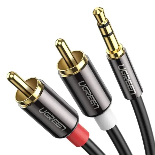UGREEN 3.5mm Male to 2RCA Male Cable 3m (Black)