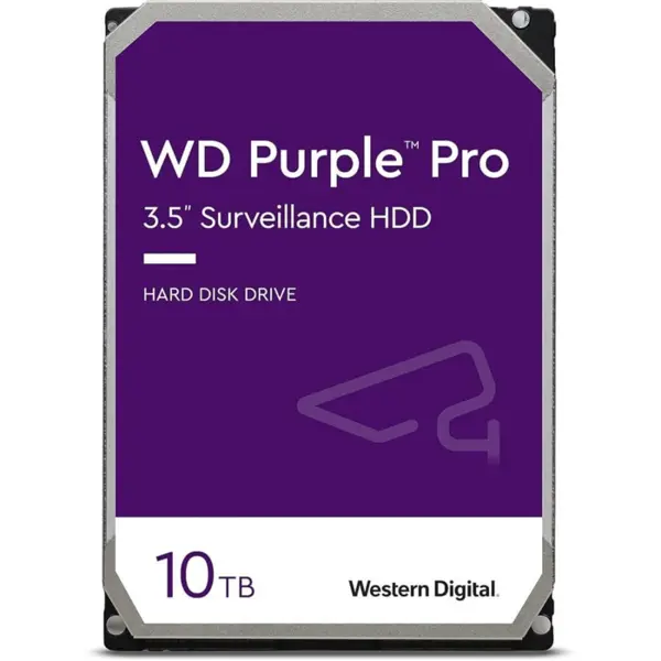 WD Purple Pro 10TB Surveillance Hard Drive HDD | Internal SATA, 256 MB Cache