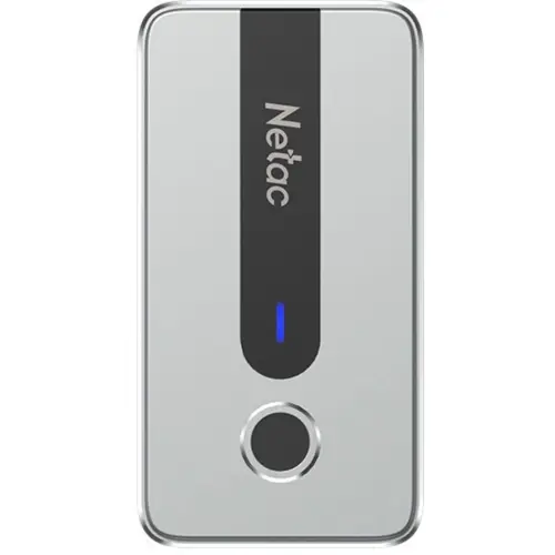 Netac Z11 1TB Portable SSD - Fingerprint Encryption, 550MB/s, USB 3.2 Gen 2 Type-C