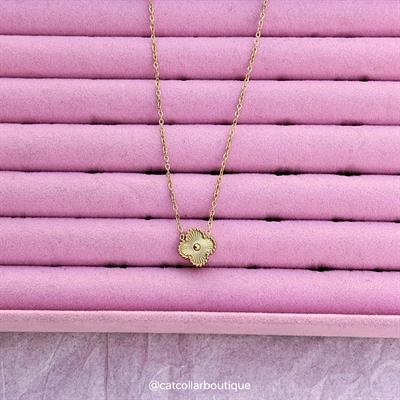 Golden Clover Pendant 