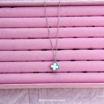 Clover Pendant Silver Chain