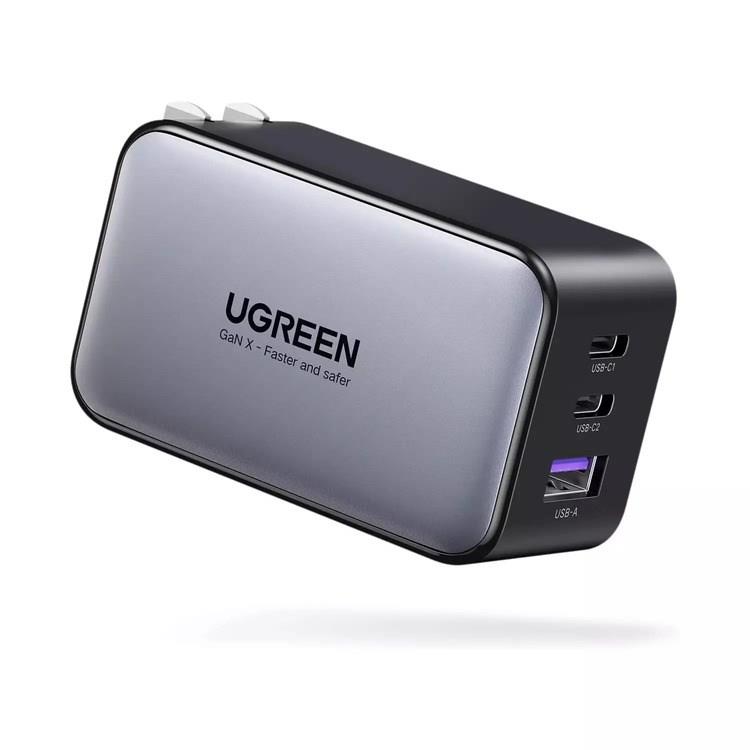 UGreen (10334) Nexode 65W USB-C 3-Ports Fast Charger 3-Ports PD Gan 