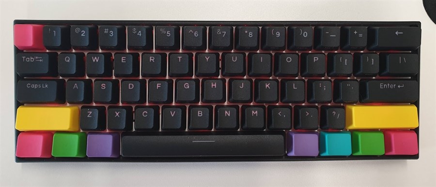 Anne Pro 2 Black RGB LED 60% Double Shot PBT Mechanical Keyboard ...