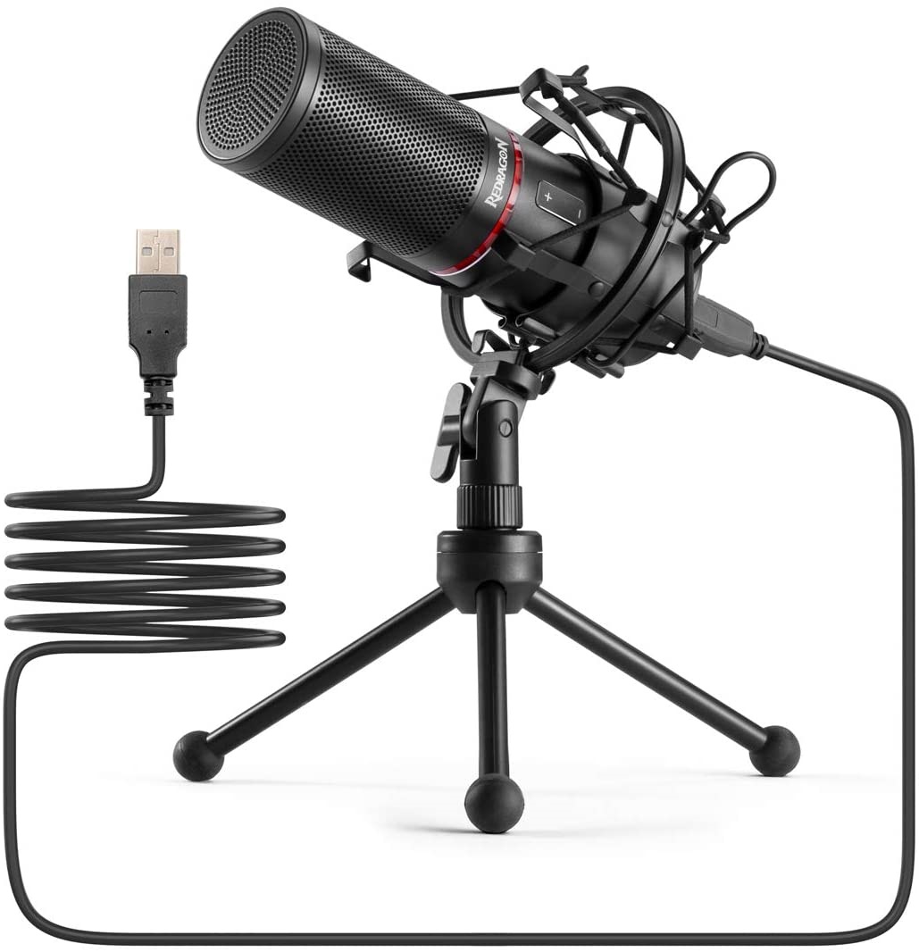 Microfono Gamer Redragon Quasar 2 Gm200-1 Usb 2.0