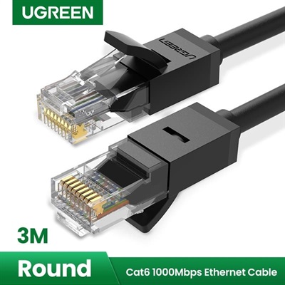 UGreen Ethernet Lan Cable Black 3M