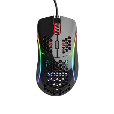 Glorious Model D (Glossy Black) Extreme Lightweight Ergonomic Gaming Mouse 69G