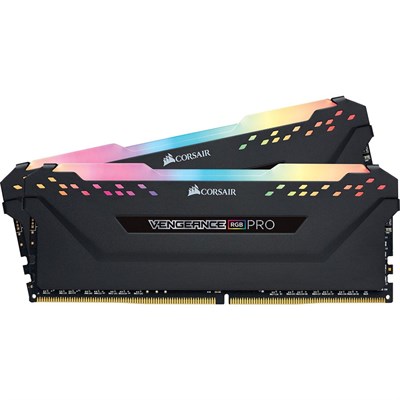 CORSAIR VENGEANCE® RGB PRO 32GB (2 x 16GB) DDR4 DRAM 3600MHz C18 AMD Ryzen Memory Kit — Black