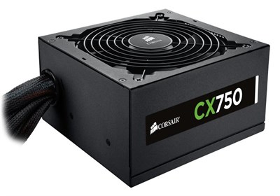 USED Corsair CX750 — 80 PLUS® Bronze Certified Power Supply Without Box Like New
