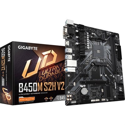 Gigabyte B450M S2H V2 AMD B450 Ultra Durable Motherboard