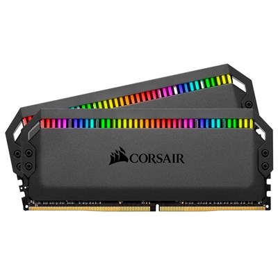 Corsair DOMINATOR® PLATINUM RGB 32GB (2 x 16GB) DDR4 DRAM 3200MHz C14 Memory Kit