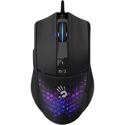 Bloody L65 Max Lightweight Wired Gaming Mouse RGB Animation 12000 CPI - 4 Customizable Sensor Sensitivity (BLACK)