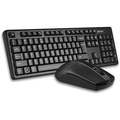 A4Tech 3330N Padless Wireless Desktop (Keyboard+Mouse) - BLACK
