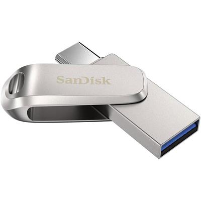 SanDisk Ultra Dual Drive Luxe USB 3.0, USB 2.0 Type-C 512GB, Metal Pendrive for Mobile