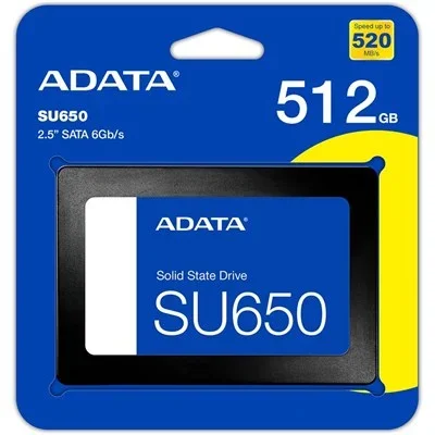 ADATA Ultimate SU650 512GB SSD 3D-NAND 2.5" SATA III Solid State Drive