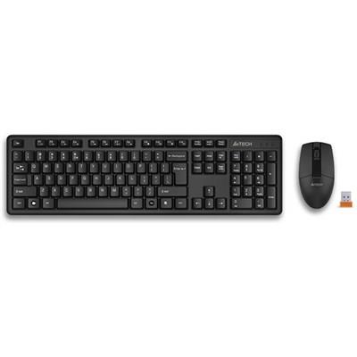 A4Tech 3330N Padless Wireless Desktop (Keyboard+Mouse) - BLACK