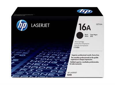 HP 16A Black Original LaserJet Toner Cartridge (Q7516A)