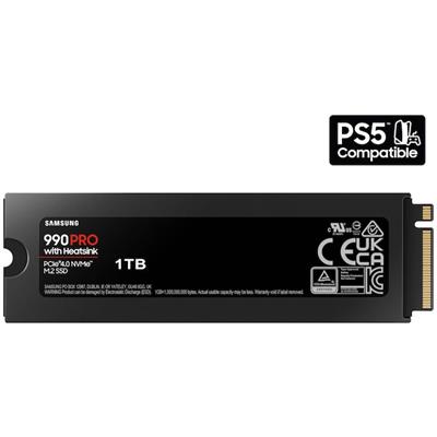 Samsung 990 PRO w/ Heatsink PCIe® 4.0 NVMe™ M.2 (2280) SSD 1TB MZ-V9P1T0 | Compatible with Playstation 5