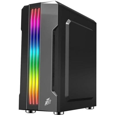 1st Player R3A Gaming Case Rainbow Black Mid-Tower Without Fans