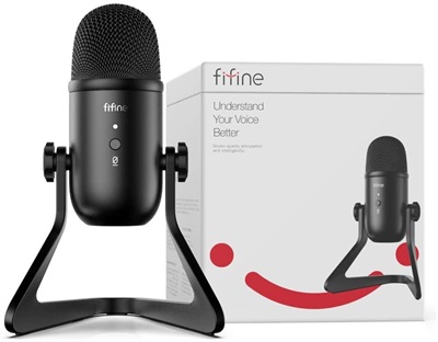 Fifine K678 USB Condenser Microphone With Volume Dial