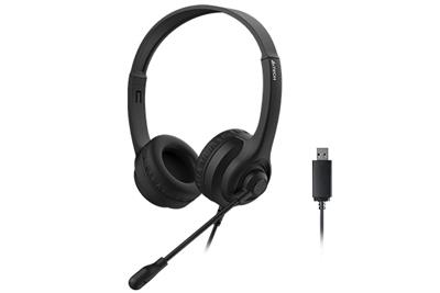 A4Tech HU-8 USB High Perfomance Light Weighted Headphone - Black