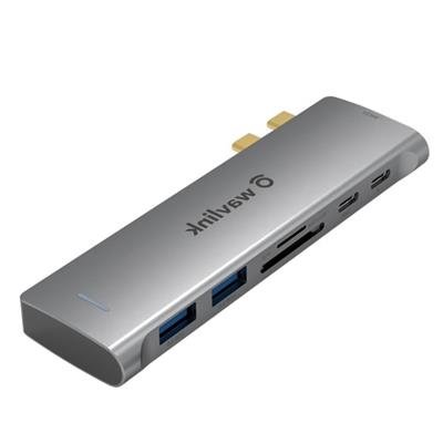 Wavlink 7-in-2 USB-C Hub ThunderBolt 3 For Macbook Mini Dock