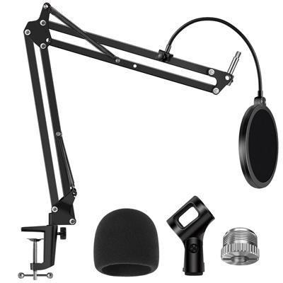 InnoGear Heavy Duty Mic Stand with Microphone Windscreen and MIcrophone Pop Filter