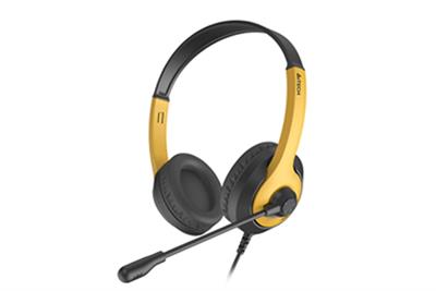 A4Tech FH100U Wired Headphones -Stone Black - Panda - Bumbelee
