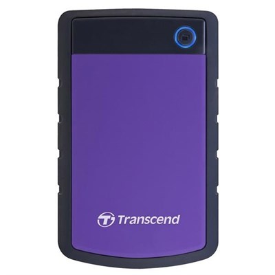 Transcend StoreJet® 25H3 1TB USB 3.0 Portable Hard Drive - TS1TSJ25H3P - Purple