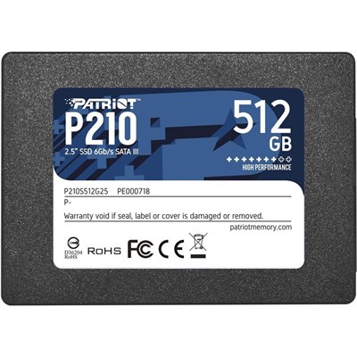 Patriot P210 2.5" SSD SATA III 512GB