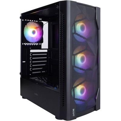 Boost Lion PC Case with 4 RGB Fans (Black)