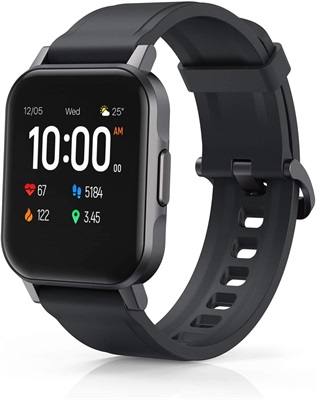 AUKEY Smartwatch Fitness Tracker 12 Activity Modes IPX6 Waterproof Black 