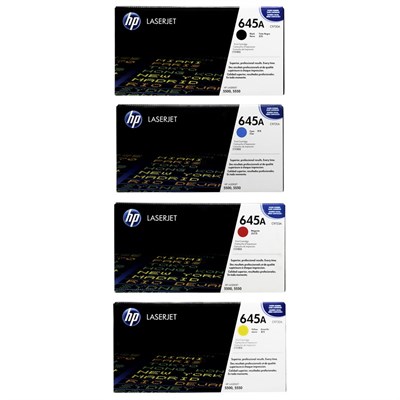 HP 645A Toner Set Black, Cyan, Magenta, Yellow