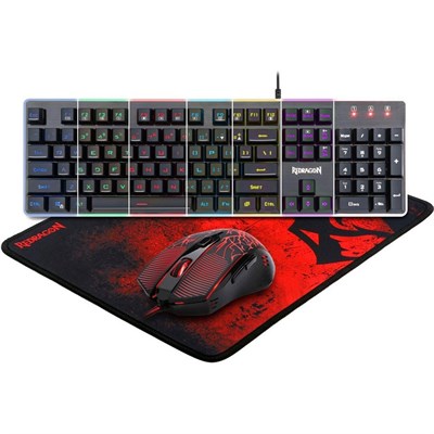 Redragon S107 PC Gaming Keyboard and Mouse Combo & Large Mouse Pad