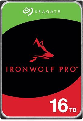 Seagate IronWolf Pro, 16 TB, Enterprise NAS Internal HDD –CMR 3.5 Inch, SATA 6 Gb/s, 7,200 RPM NAS