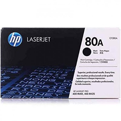 HP 80A Black Original LaserJet Toner Cartridge (CF280A)