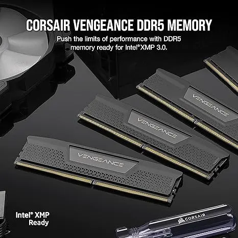 CORSAIR Vengeance DDR5 RAM 32GB (2x16GB) 5600MHz CL40-40-40-77 1.25V Intel XMP Desktop Computer Memory