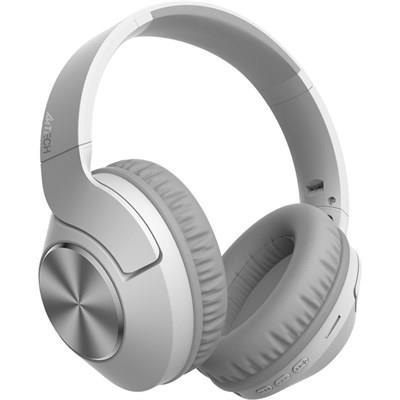 A4Tech  BH300 Bluetooth v5.3 Wireless Headset - Grayish White - Ash Grey