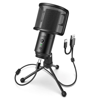 Fifine K683A USB Condenser Microphone With Volume Dial