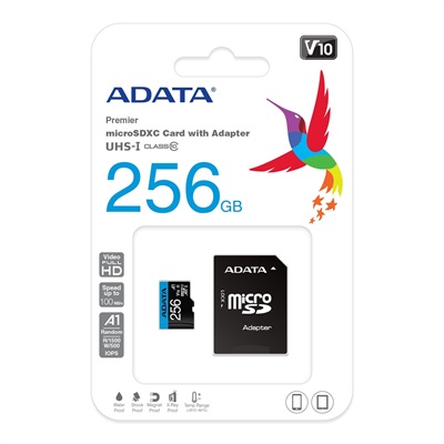 ADATA 256GB Premier microSDXC/SDHC UHS-I Class10 