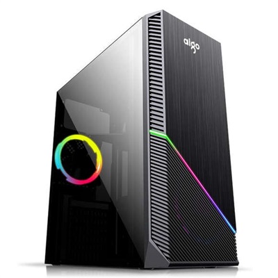 Aigo Darkflash Rainbow-1 Black RGB Gaming Casing 