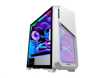 Antec Dp502 Flux Mid Tower Gaming Case  White 