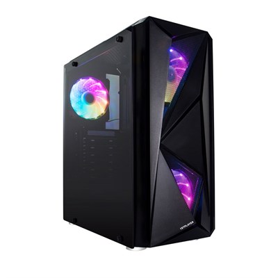 1stPlayer F4 (Black) FIREROSE series with 3 Fans ATX/M-ATX Gaming Case