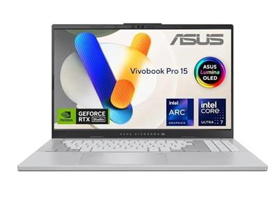 ASUS VIVOBOOK PRO 15 N6506MU-MA029 ULTRA 7  155H 16GB D5 1TB SSD RTX 4050 6GB 15.6" OLED B/L KB DOS (SILVER)